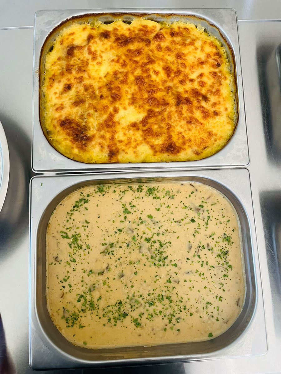Cristina Victoria - Catering - Warme Speisen, kartoffelgratin-rahmsosse