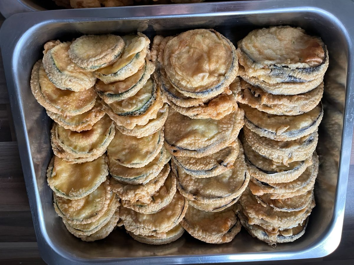 Cristina Victoria - Catering - Warme Speisen, zucchini-ausgebacken